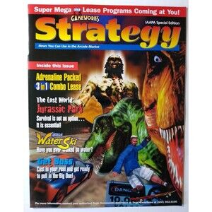 Sega Strategy Magazine Jurassic Park House Of The Dead Horror Retro Arcade Game
